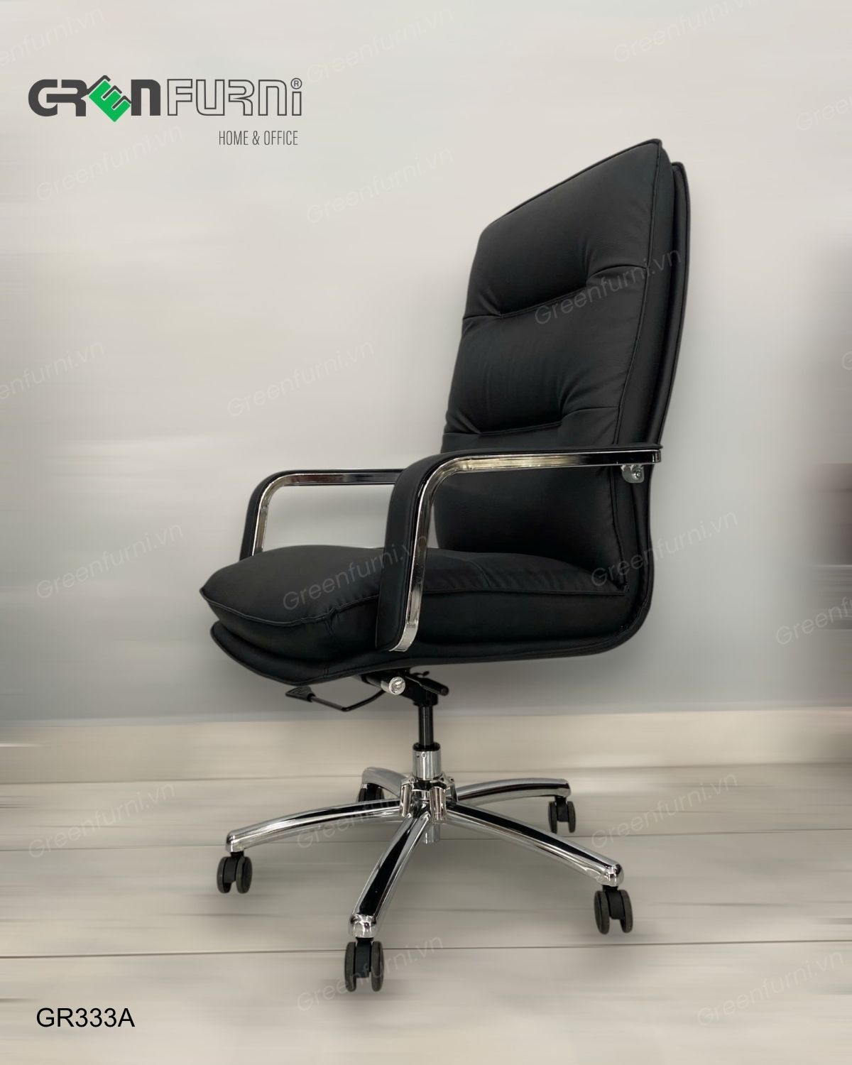 Ghế da văn phòng nhập khẩu nội thất Greenfurni GR333A